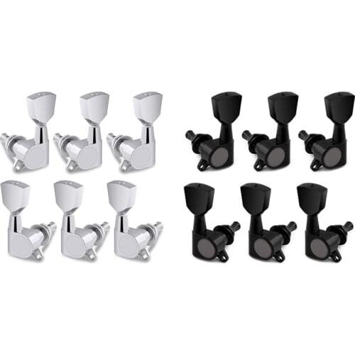 Sealed String Tuning Pegs Tuning Machines Vintage Style 3 Left 3 Right for Electric Guitar or Acoustic Guitar