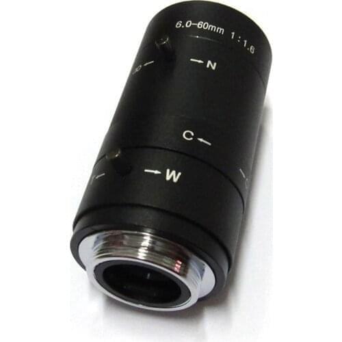 HD 1/3" CS 6-60mm CCTV Lens IR F1.6 Aperture Focal Manual Iris for IP CCD Camera