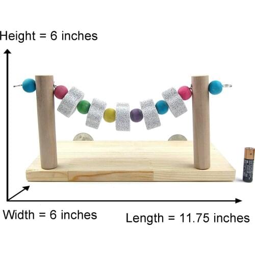 Parrot Bite Toy Bird Standing Bar Springboard Swing Grindstone String Nutrition Calcium Supplement Pet Products Bird Supplies