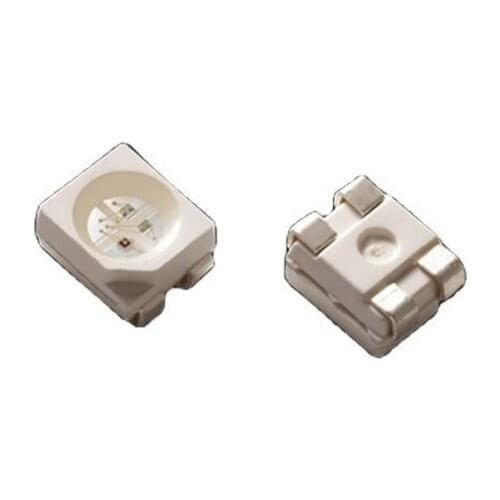 50PCS 3528 RGY LED RED+GREEN+YELLOW Common Cathode Water Clear Plcc-4 20mA White Surface FREE SHIPPING