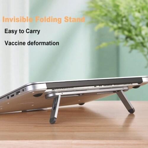 Aluminum Alloy Notebook Computer Bracket Desktop Increased Bracket for Easy Heat Dissipation Two Height Adjustable