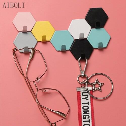 Punch-free Load-bearing Hook Wall Mount Wall Strong and Seamless Sticking Hook Behind Dormitory Door Nail-free Sticking Hook