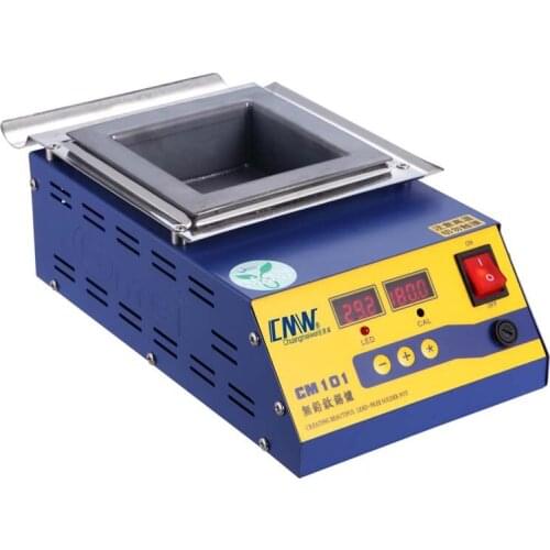 Square high temperature lead free soldering pot titanium solder furnace tin melting digital display 220V 110V CM-101 0-600C 800W
