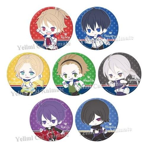 58mm Anime Prince of STRIDE Honan Riku Yagami Metal badges brooch