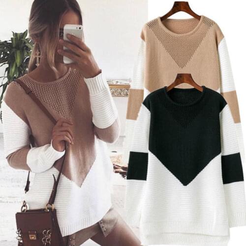 Newest Arrivals Fashion Hot Women Casual Long Sleeve Sweater Women O-neck Knitwear Pullover Jumper Autumn Spring Tops