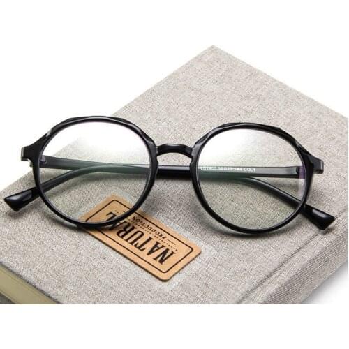 KOTTDO Fashion Retro Round Eyeglasses Frame Women Student Literary Clear Pink Eye Glasses Frame Myopia Men Eyewear Glasses Frame
