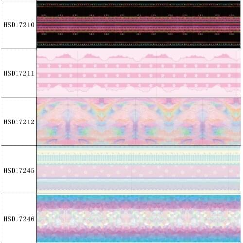 22MM 25MM 38MM 50MM 75mm Printed Background Pattern on Grosgrain Ribbon for diy ribbon