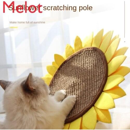 Sunflower Cat Scratch Board Hemp Sisal Vertical Scratching Board Anti-Cats Paw Sofa No Dandruff