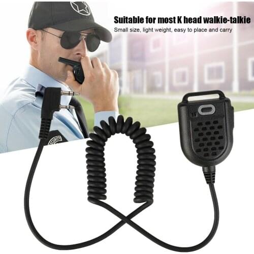 K plug Walkie Talkie Portable Handheld Microphone Speaker Mic for Two Way Radio baofeng UV-5R BF-888S TYT wouxun