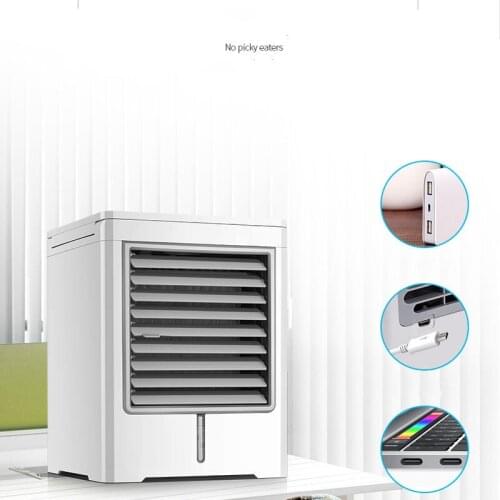 Portable Mini Air Cooler Household Refrigeration Air Conditioner Dormitory Water Cooling Bed Small Electric Fan AC-06