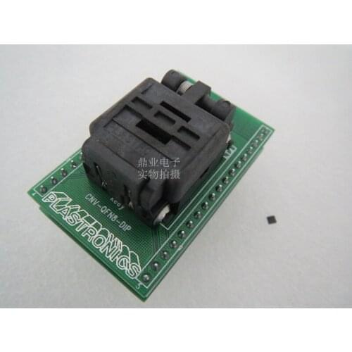 QFN8/DIP8 USON8/DIP CNV-QFN8-DIP IC testing seat Test Socket test bench block Aging seat 2*2MM spacing 0.5mm