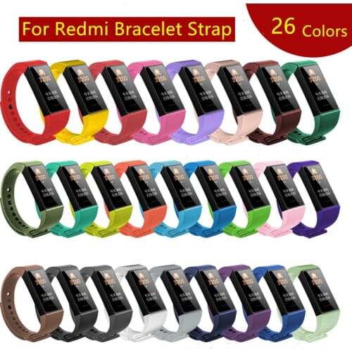 New 2020 Smart Watch Silicon Band For Xiaomi Redmi Band Strap Smart Bracelet Strap Replacement Silicone Watch Wristband Band