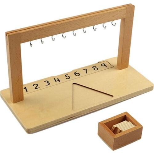 Montessori Hanger Bead Rack Educational Learning Preschool Toy Montessori Hanger Bead Rack Educational Learning Preschool Toy