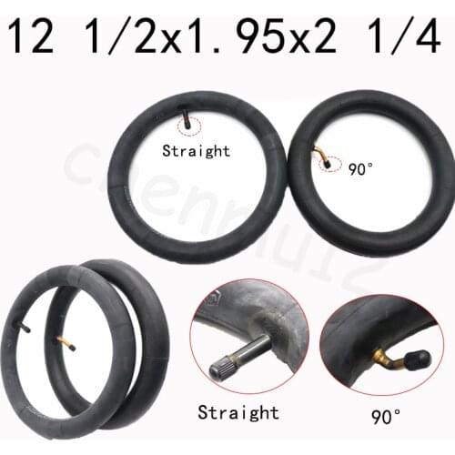 Inner Tube 12 Inches, Used for Electric Scooters, Replace Inner Tube with 90 Degree Valve 12 1/2x2 1/4/2.40 Wheels Chaoyang