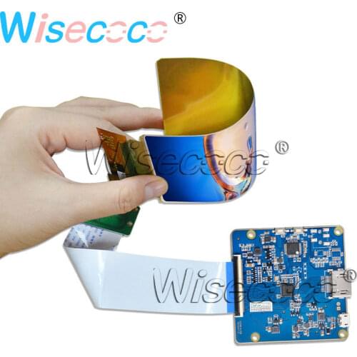 Wisecoco New 6" FHD AMOLED Flexible IPS Display 2160*1080 LCD Screen 48 pins with HDMI MIPI USB Controller Board