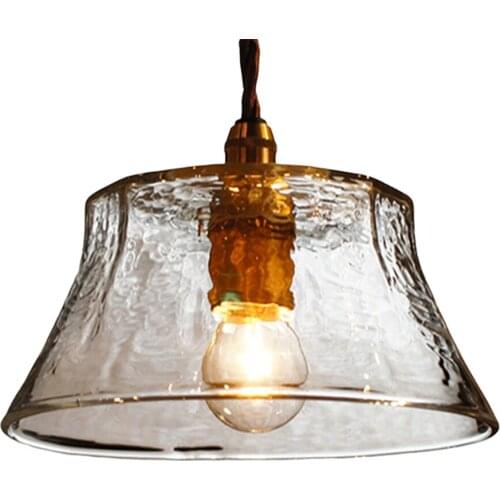 Japanese Retro Glass Pendant LampVintage Loft Style LED Hanging Light Dining Room Bar Home Decor Indoor Lighting Luminaire