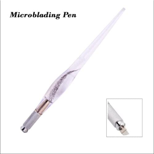 10pcs Microblading tebori Pen PCD Microblade Needle Holder eyebrow Permanent Makeup Manual Tattoo Pen