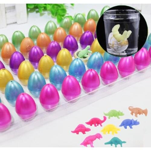 12pcs Magic Hatching Dinosaur Egg Toy Tyrannosaurus Rex Add Water Growing Dinosaur Novelty Bag Toys For Kids Eudcational Toys