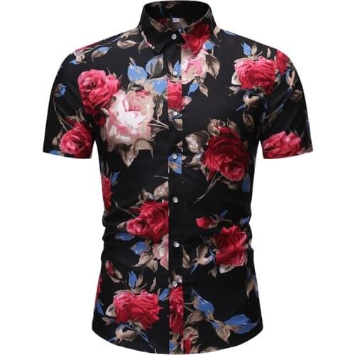 2021 Thin mens casual fashion best-selling shirt 2021 floral blouse shirt plus size mens fashion clothing trends