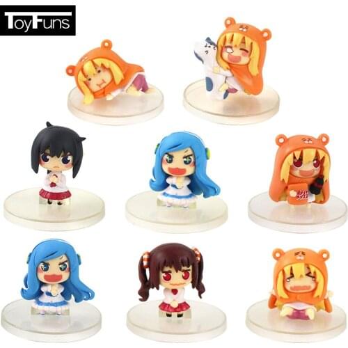 8pcs/set 4-5cm Anime Himouto Umaru-chan Japanese Kawaii Girls Himouto PVC Action Figure Model Toys Christmas Gift Brinquedos