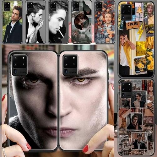 Robert Pattinson Edward Cullen Phone case For Samsung Galaxy Note 4 8 9 10 20 S8 S9 S10 S10E S20 Plus UITRA Ultra black silicone