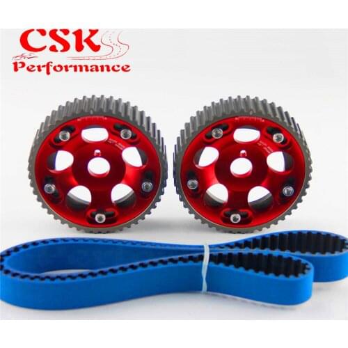 Racing Timing Belt + Cam Gear Pulley Kit Fits For 1993-2002 Toyota Supra Mask IV 2JZ-GTE 2JZ Red/Purple/Blue