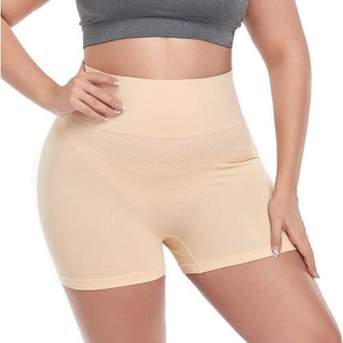 Summer Women Boyshort High-rise Abdomen Solid Panties Comfortable Safe Breathable Panties Lady Soft Boyshort