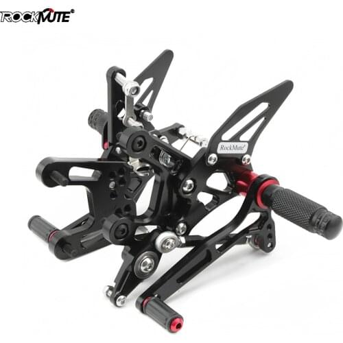 Motorcycle Adjustable Rider Rearset For Kawasaki ZX-10R 2016-2017 CNC Aluminum Foot Pegs Pedal Footrest