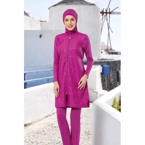 Muslim Swimwear Marine Suit Triple Gilet Hijab Women Quick Dry Water Repellent Doesn 'T Show Body Quality HBV00000ICGX8