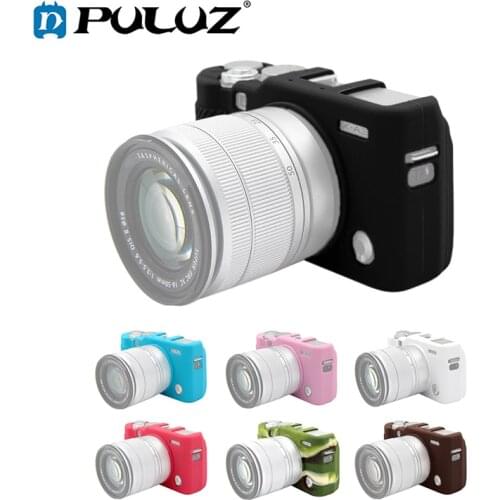 PULUZ Soft Silicone Rubber Camera Protective Body Cover Skin Case For FUJIFILM X-A3/X-A10/X-A5 Camera Bag Housing Cover
