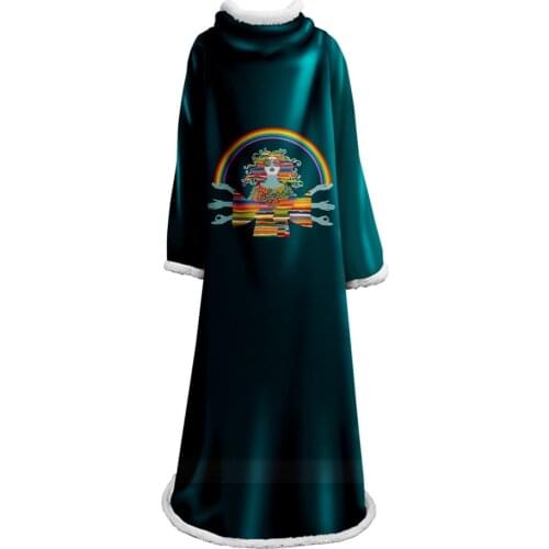 Office Blanket White Dream Seven Color Splashes Sleeve blanket 3D Print Girls Diamond embroidery Fashion Plush Soft Plush