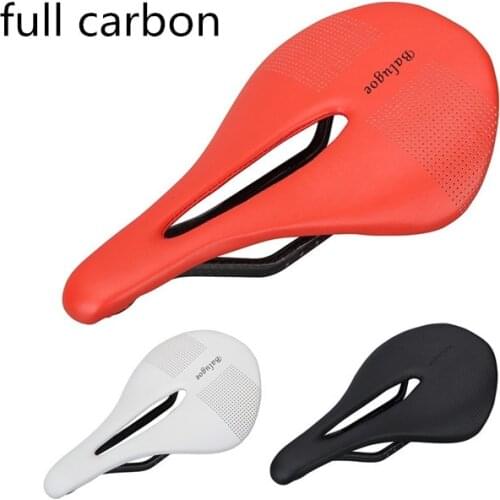 Bicycle seat MTB Road Bike Saddles carbon full Ultralight Breathable width Seat Cushion Bike Racing Saddle Parts Components