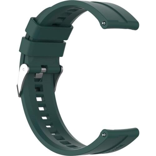 20MM Silicone Watch Strap Solid Color Wristband Bracelet Replacement Belt for Realme Watch GT2 Smart Watch