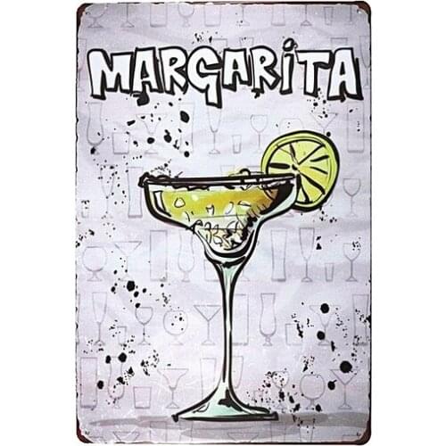 Generic Tin Sign Nostalgic Alcohol Retro Bloody Mary Wall Decor Retro Cocktail Poster Bar Pub Tavern Wall Decor