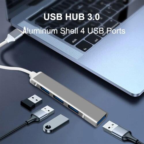 Aluminum Alloy USB C HUB USB C to USB 3.0 HDMI-Compatible Dock 4 Ports Multi Splitter USB 3.0 USB 2.0 Adapter for MacBook
