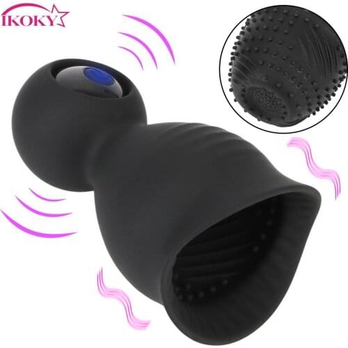 Glans Vibrator Sex Toys for Men 9 Modes Male Masturbation Cockring Penis Massager Cock Trainer Ring Delayed Ejaculation