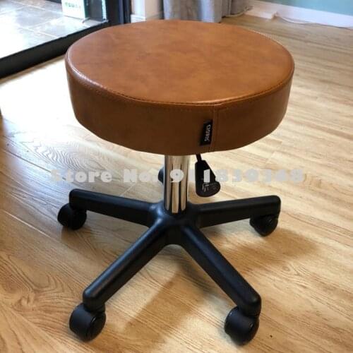 Rotary Lift Stool Office Circular Stool Home Bar Pulley Stool Hairdresser Bench Hairdressing Stool