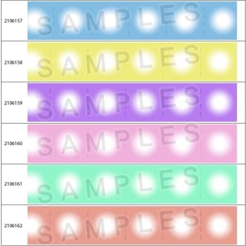 10 yards-Different Sizes-Cute Color Dot Pattern Printed Grosgrain Ribbon