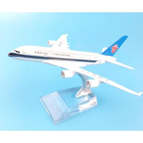 16CM A380 CHINA SOUTHERN METAL ALLOY MODEL PLANE AIRCRAFT MODEL TOY AIRPLANE BIRTHDAY GIFT