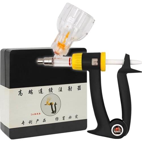 2ML/6ML Veterinary Syringe Injection Adjustable Semi-Automatic Continuous Vaccine Bottle for Chicken Cattle