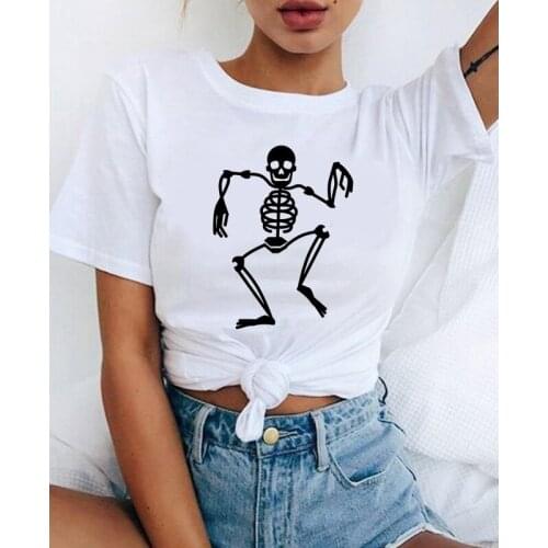 2021 Fashion Graphic T-shirt Womens Casual Summer T-shirt and Top 90s funny printed streetwear T-shirt