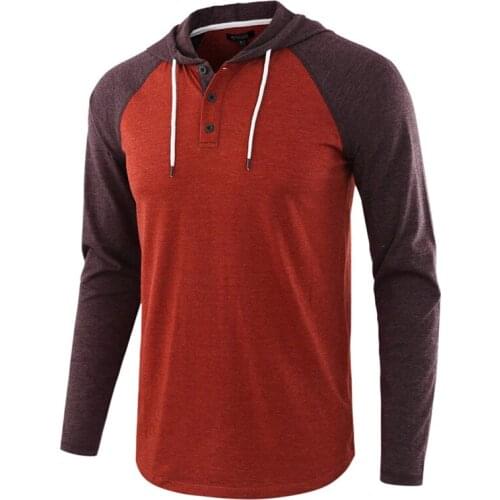 2021 Trendy Hot Style Mens Long-sleeved Sweatshirt Plus Size Sweater Mens Color Matching Hooded Casual Daily Wear Handsome
