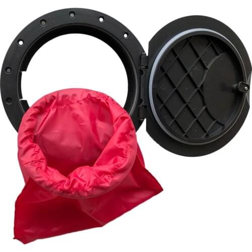 28cm 11'' Hatch Cover Deck Plate Kit & Storage Bag Nylon UV & Sun Protection Boat Cover for Dinghy Marine Boat Kayak Canoe