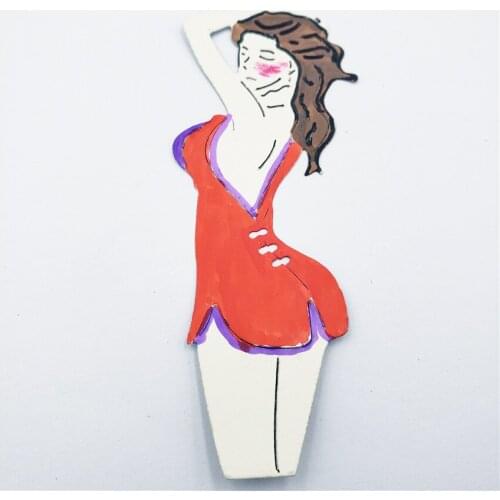 3.6*9cm Elegant girl die Cutting dies metal crafts paper die-cutting /DIY embossing Easter Halloween Scrapbooking