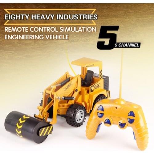 2020 Remote Control Drilling Truck 8072E RC Truck Crane Bulldozer Remote Control Excavator Electric Construction Children Toys