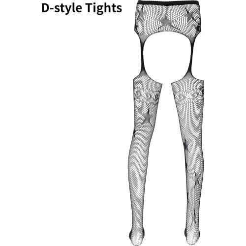 Collants pour hommes Sexy Tights for Man Gay Exotic Male Underwear 2021 New Fashion Sissy Lingerie Open Crotch Garter Pantyhose