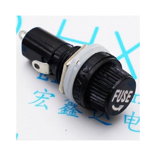 5pcs/lot 6X30 fuseholders 6X30 insurance tube socket fuse holder for 6*30 insurance Panel Mount Fuse Holder 6x30mm
