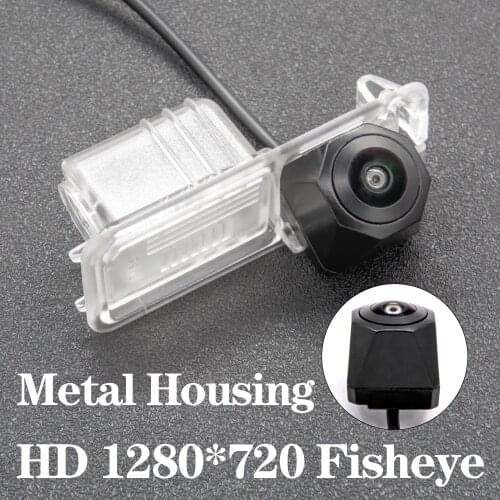 HD 1280*720 Fisheye Metal Housing Car Rear View Camera For Seat Leon MK3 5F 2012~2020 Volkswagen VW Passat B7 2011~2014