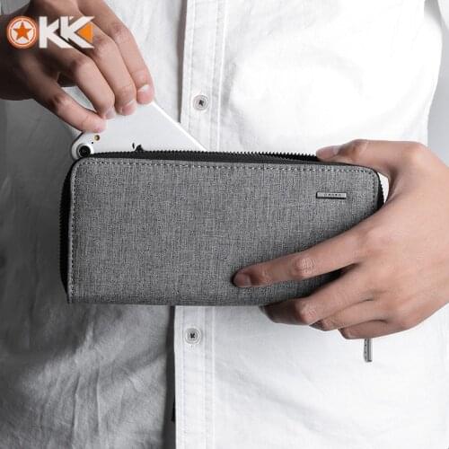 KAKA Brand Long Wallets for Men Purse Clutch bag luxury Money Clip Coins Pocket Large capacity Casual Holders Wallet Phone Bags