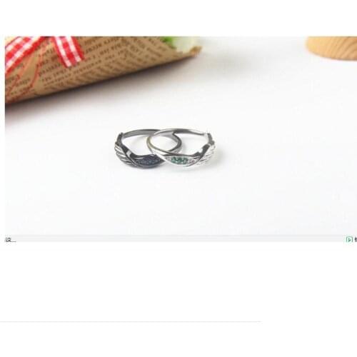 925 Silver Attack on Titan Eren Jager Levi Ackerman Ring Cosplay Costume Rings Fashion Christmas Gift Prop